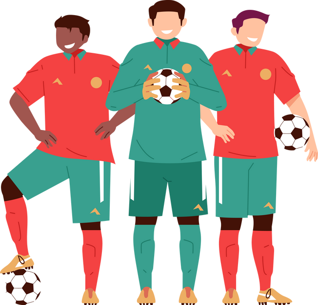 Group of Football Player