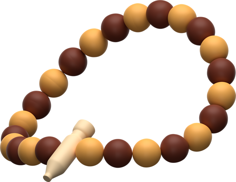 3D Render Prayer Beads