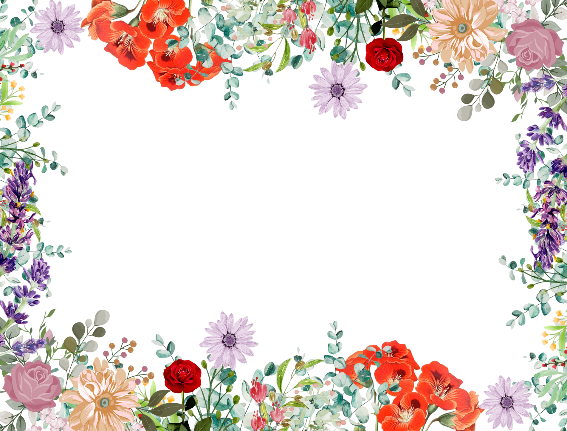 Decorative Floral Frame